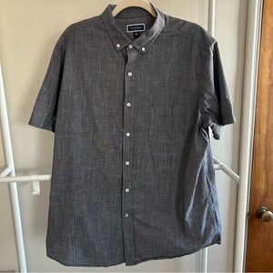 Club Room charcoal and white button down shirt
